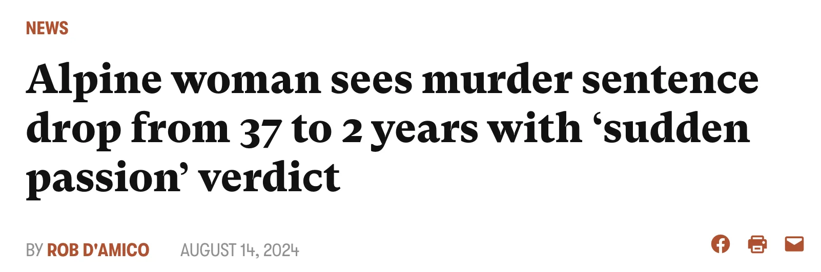 Big Bend Sentinel article