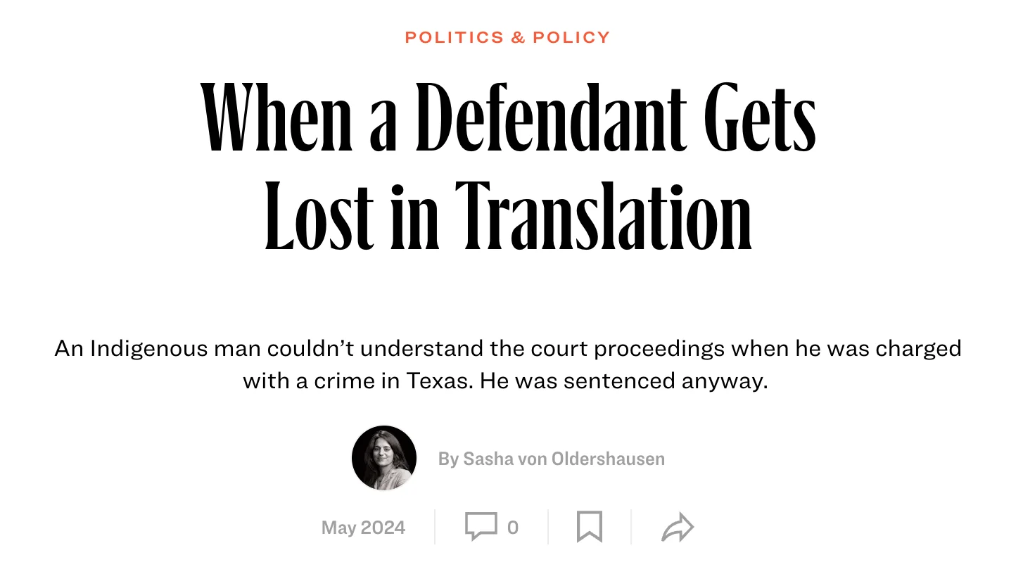 Texas Monthly article